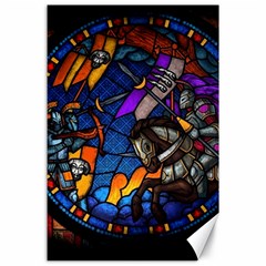 The Game Monster Stained Glass Canvas 24  X 36  by Cowasu