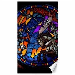 The Game Monster Stained Glass Canvas 40  X 72  by Cowasu