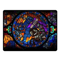 The Game Monster Stained Glass Two Sides Fleece Blanket (small) by Cowasu