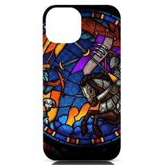 The Game Monster Stained Glass Iphone 14 Black Uv Print Case by Cowasu