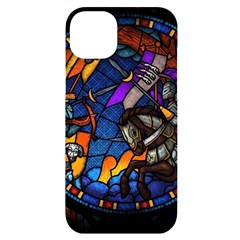 The Game Monster Stained Glass Iphone 14 Plus Black Uv Print Case by Cowasu