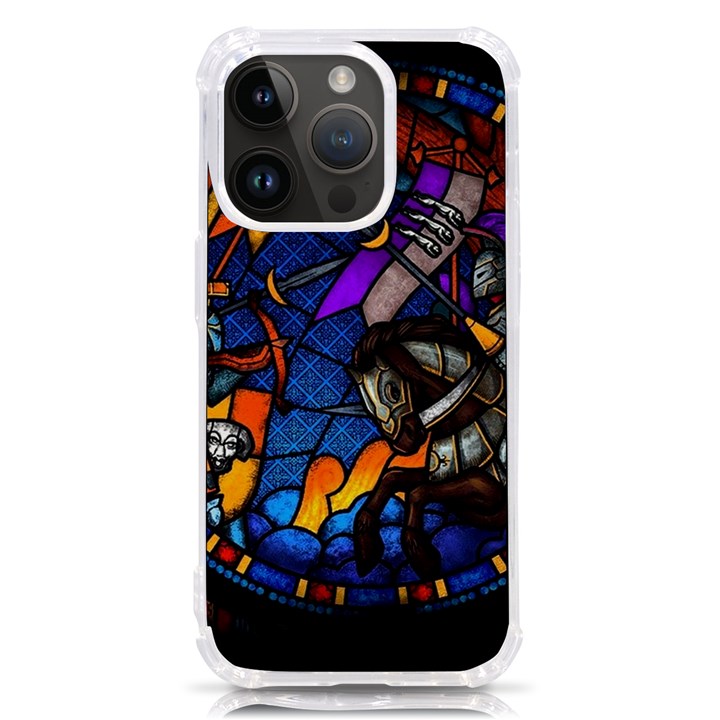 The Game Monster Stained Glass iPhone 14 Pro TPU UV Print Case