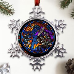 The Game Monster Stained Glass Metal Large Snowflake Ornament