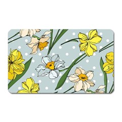 Narcissus Floral Botanical Flowers Magnet (rectangular) by Cowasu