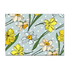 Narcissus Floral Botanical Flowers Sticker A4 (10 Pack) by Cowasu