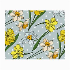 Narcissus Floral Botanical Flowers Small Glasses Cloth (2 Sides) by Cowasu