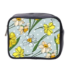 Narcissus Floral Botanical Flowers Mini Toiletries Bag (two Sides) by Cowasu