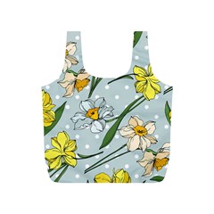 Narcissus Floral Botanical Flowers Full Print Recycle Bag (s) by Cowasu