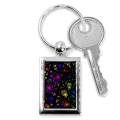 Stained Glass Crystal Art Key Chain (rectangle) by Cowasu