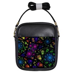 Stained Glass Crystal Art Girls Sling Bag by Cowasu