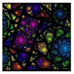 Stained Glass Crystal Art Square Satin Scarf (36  X 36 ) by Cowasu