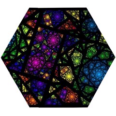 Stained Glass Crystal Art Wooden Puzzle Hexagon by Cowasu