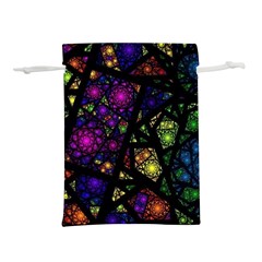 Stained Glass Crystal Art Lightweight Drawstring Pouch (l)