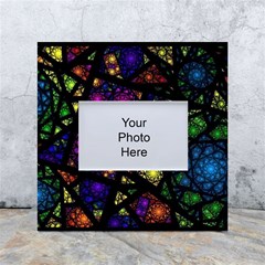 Stained Glass Crystal Art White Box Photo Frame 4  X 6  by Cowasu