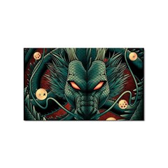 Dragon Art Sticker (rectangular) by Cowasu