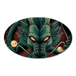 Dragon Art Oval Magnet Front