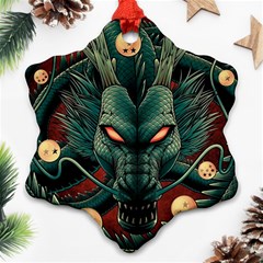 Dragon Art Ornament (Snowflake)