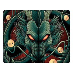 Dragon Art Two Sides Premium Plush Fleece Blanket (Large)