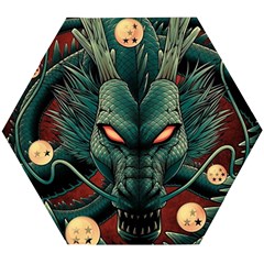 Dragon Art Wooden Puzzle Hexagon