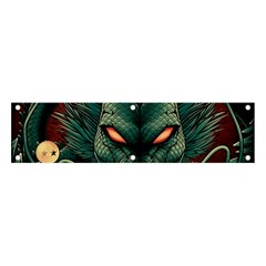 Dragon Art Banner And Sign 4  X 1  by Cowasu