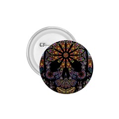 Skull Death Mosaic Artwork Stained Glass 1 75  Buttons by Cowasu