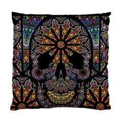 Skull Death Mosaic Artwork Stained Glass Standard Cushion Case (one Side) by Cowasu