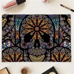 Skull Death Mosaic Artwork Stained Glass Cosmetic Bag (XXL) Front