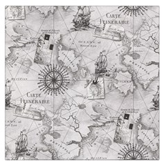 Vintage Cartography Atlas Nautical Map Square Satin Scarf (36  X 36 ) by Cowasu