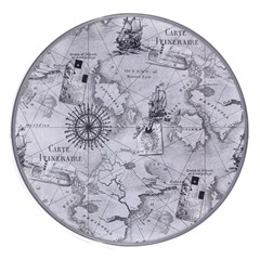 Vintage Cartography Atlas Nautical Map Wireless Fast Charger(white) by Cowasu