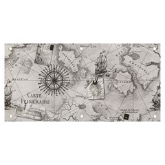 Vintage Cartography Atlas Nautical Map Banner And Sign 6  X 3  by Cowasu