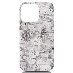 Vintage Cartography Atlas Nautical Map Iphone 14 Pro Max Black Uv Print Case