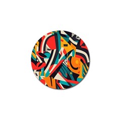 Colorful Abstract Golf Ball Marker (10 Pack) by Jack14