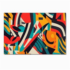 Colorful Abstract Postcard 4 x 6  (pkg Of 10) by Jack14