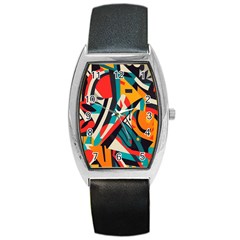 Colorful Abstract Barrel Style Metal Watch by Jack14