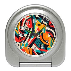 Colorful Abstract Travel Alarm Clock by Jack14