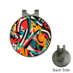 Colorful Abstract Hat Clips With Golf Markers by Jack14