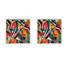 Colorful Abstract Cufflinks (square) by Jack14