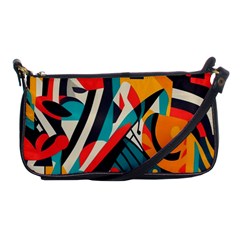 Colorful Abstract Shoulder Clutch Bag by Jack14