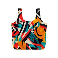 Colorful Abstract Full Print Recycle Bag (s) by Jack14