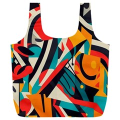 Colorful Abstract Full Print Recycle Bag (xxl) by Jack14