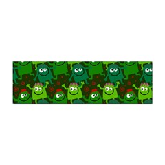 Green Monster Cartoon Seamless Tile Abstract Sticker (bumper) by Bangk1t