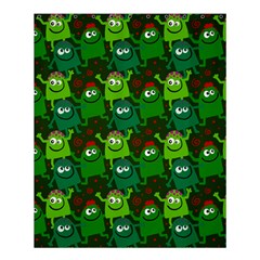 Green Monster Cartoon Seamless Tile Abstract Shower Curtain 60  X 72  (medium)  by Bangk1t