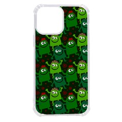 Green Monster Cartoon Seamless Tile Abstract Iphone 13 Pro Max Tpu Uv Print Case by Bangk1t