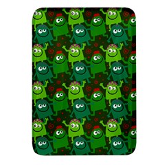 Green Monster Cartoon Seamless Tile Abstract Rectangular Glass Fridge Magnet (4 Pack) by Bangk1t