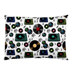 Records Vinyl Seamless Background Pillow Case by Bangk1t