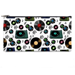 Records Vinyl Seamless Background Pencil Case by Bangk1t