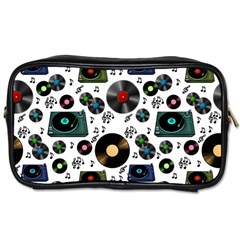 Records Vinyl Seamless Background Toiletries Bag (one Side) by Bangk1t