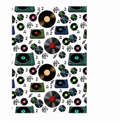 Records Vinyl Seamless Background Large Garden Flag (two Sides) by Bangk1t