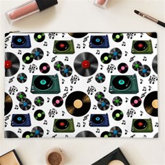 Records Vinyl Seamless Background Cosmetic Bag (xxl) by Bangk1t