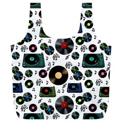 Records Vinyl Seamless Background Full Print Recycle Bag (xl) by Bangk1t